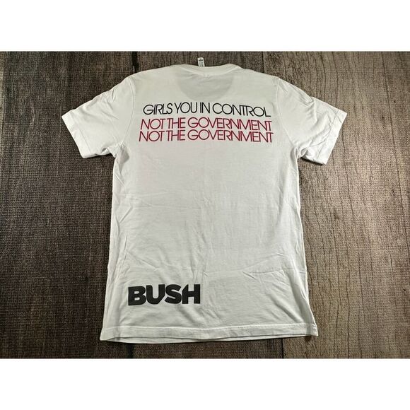 Bush Girls You In Control Razorblade Shirt Size Medium White - Picture 5 of 9